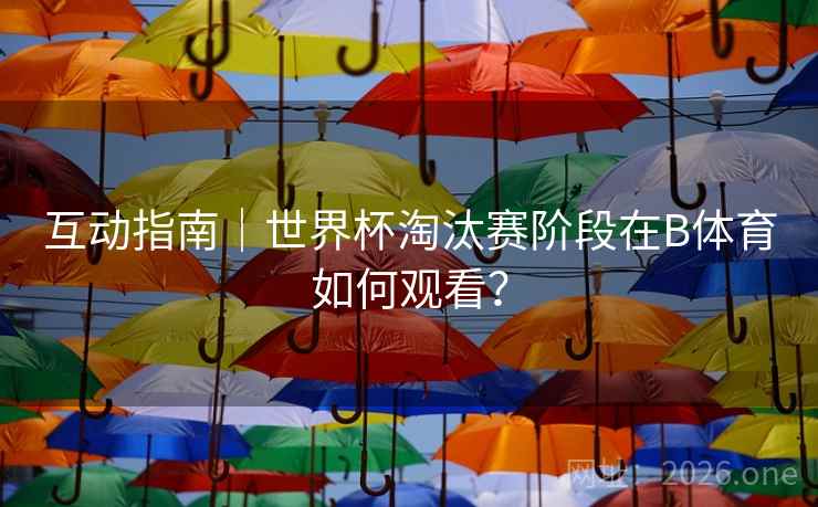 互动指南｜世界杯淘汰赛阶段在B体育如何观看？