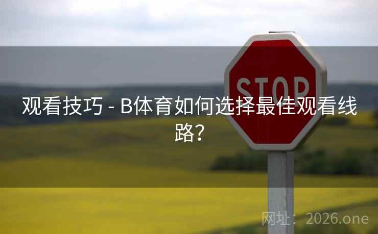 观看技巧 - B体育如何选择最佳观看线路？