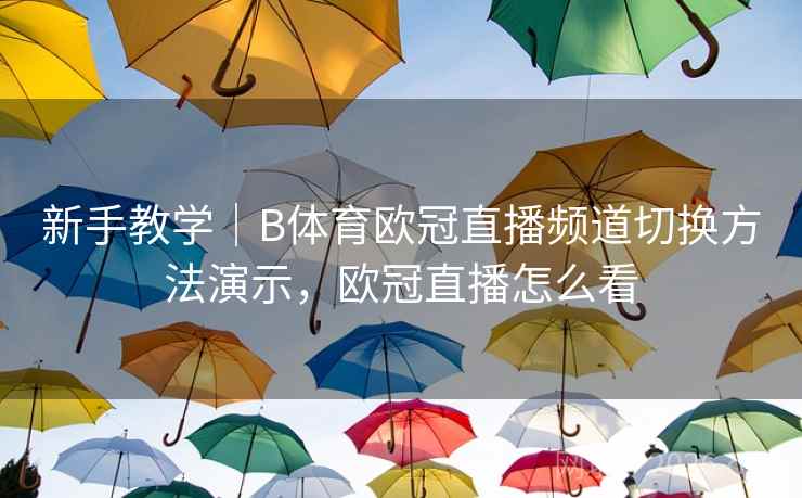 新手教学｜B体育欧冠直播频道切换方法演示，欧冠直播怎么看